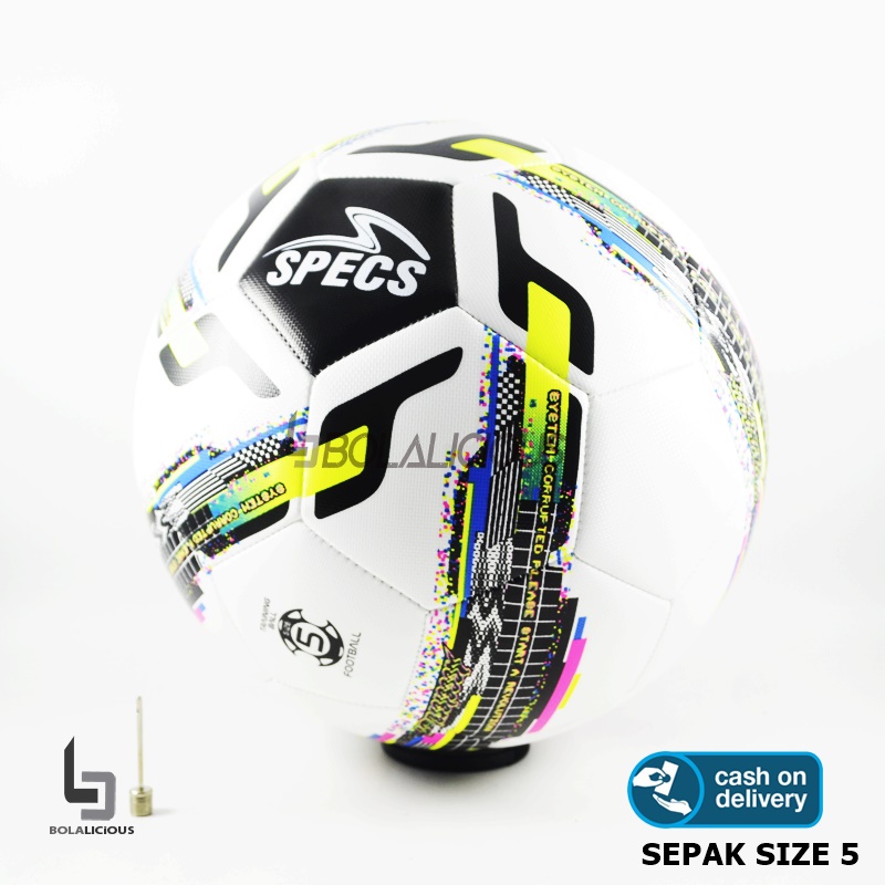 Bola Sepak Size 5 Specs Patriot Fractal Pack FB Ball Original Bolalicious