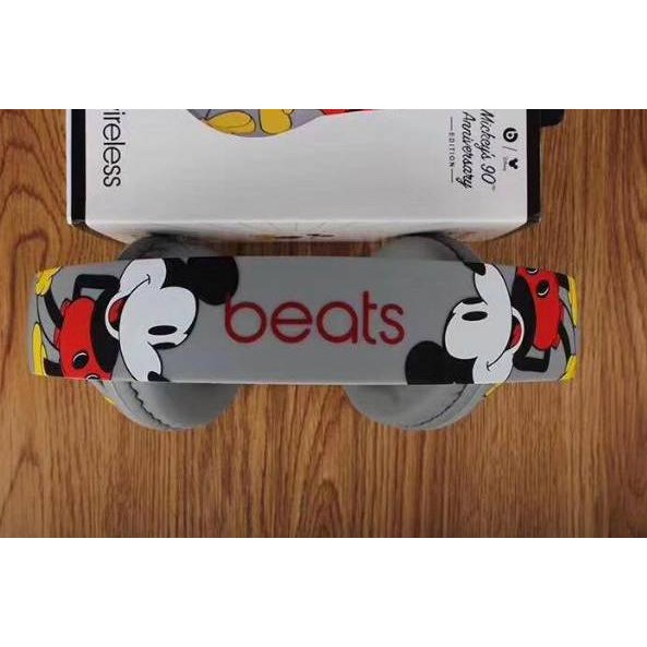 Terbagus.. Headphone Wireless Bluetooth Beast Karakter Disney Mickey Mouse Super Bass