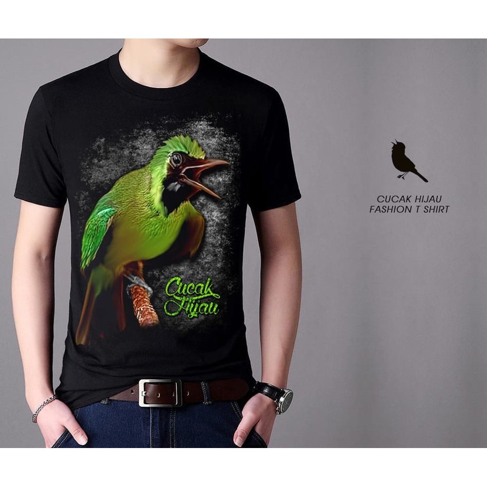 la Cucak ijo XL kaos pria trendi murah motif sablon Bahan spandek rayon  size xL bigsize jumbo