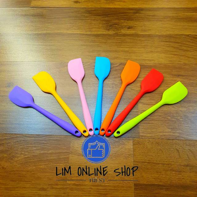 Spatula Silicone Masak Baking Tahan Panas Tidak Lengket Adukan Adonan Kue Silikon Keperluan Dapur