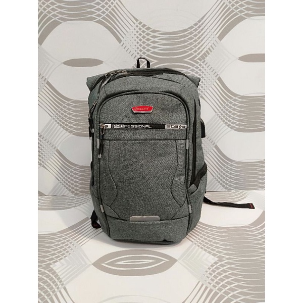 ransel sekolah kuliah kerja polo deger 584006 grey