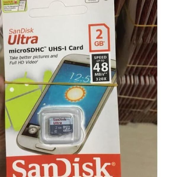 [HARGA GROSIR] MicroSD SanDisk Ultra 2GB Memory Card 2 GB Micro SD MMC MicroSDHC ย