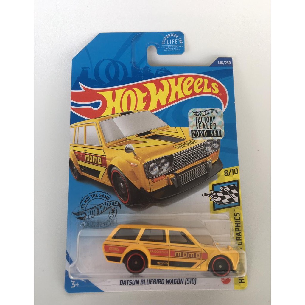 HOT WHEELS SPEED GRAPHICS HOT WHEELS DATSUN BLUEBIRD WAGON 510 MOMO THS FACTORY SEALED 2020 SET