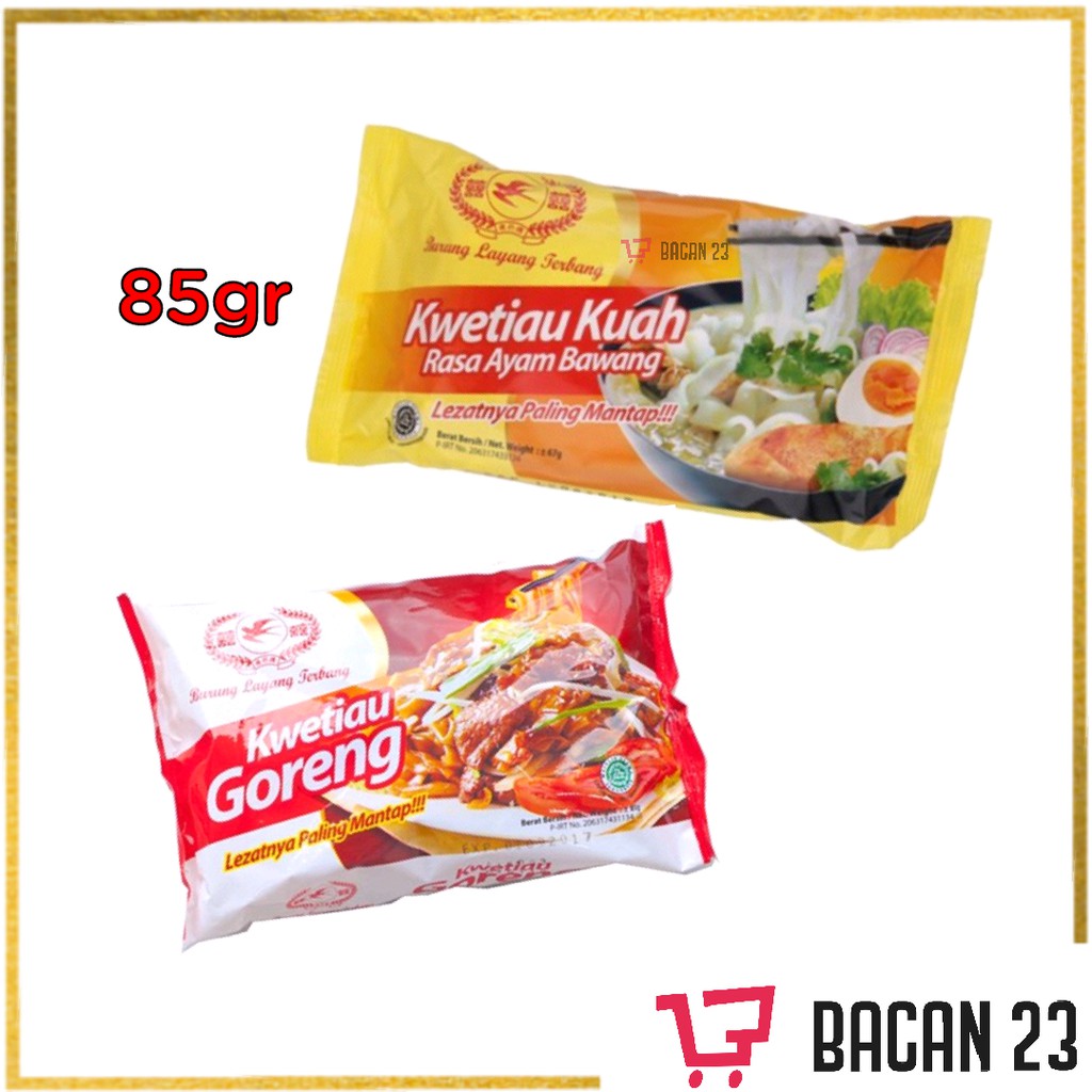 

Kwetiau Burung Layang Terbang (67-85g) (Goreng-Ayam Bawang) / Kwetiaw / Kuetiau