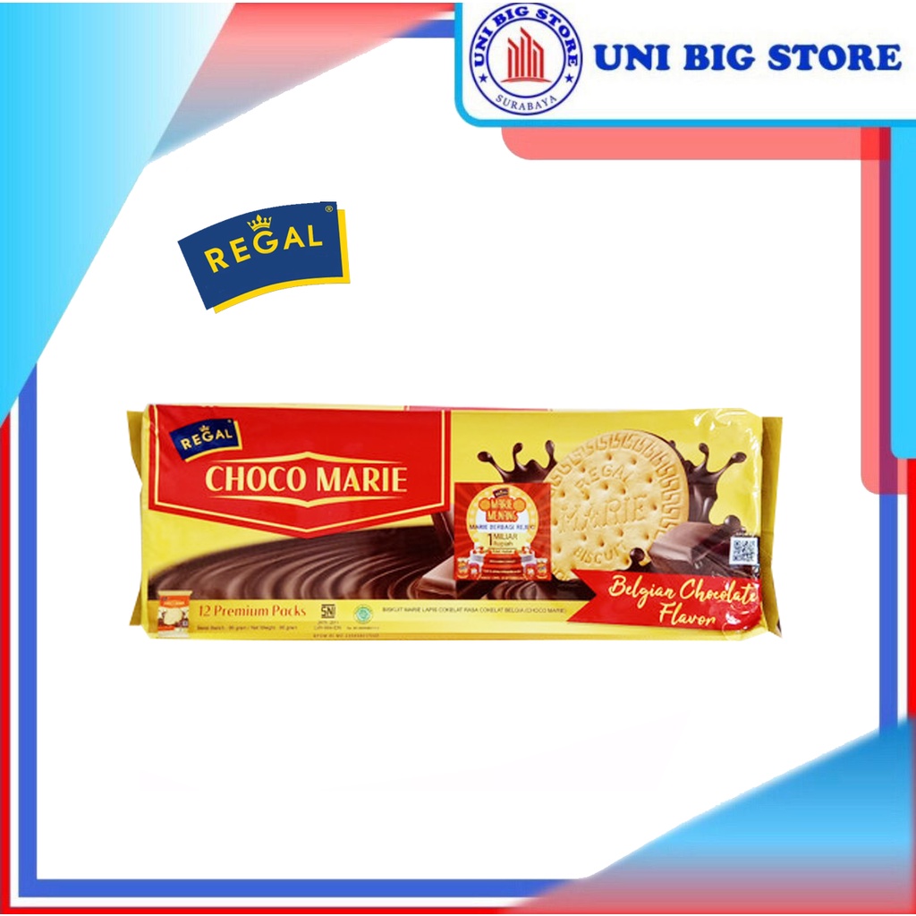 

Regal Biskuit Choco Marie Belgian Chocolate Coklat 96 gr