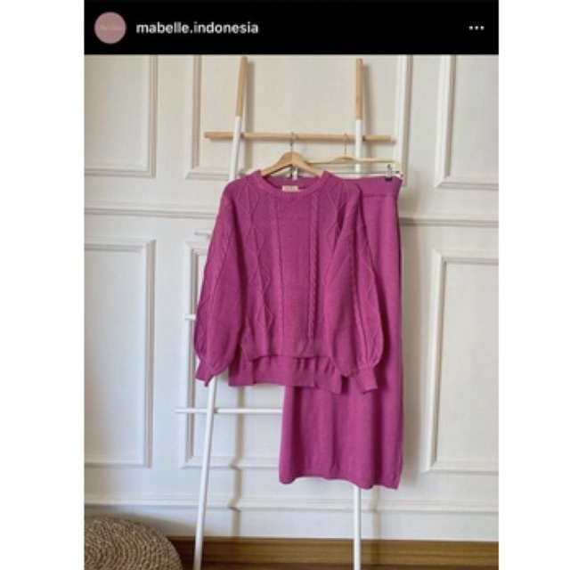 Ody Prenium Knit Set Mabelle.Indonesia