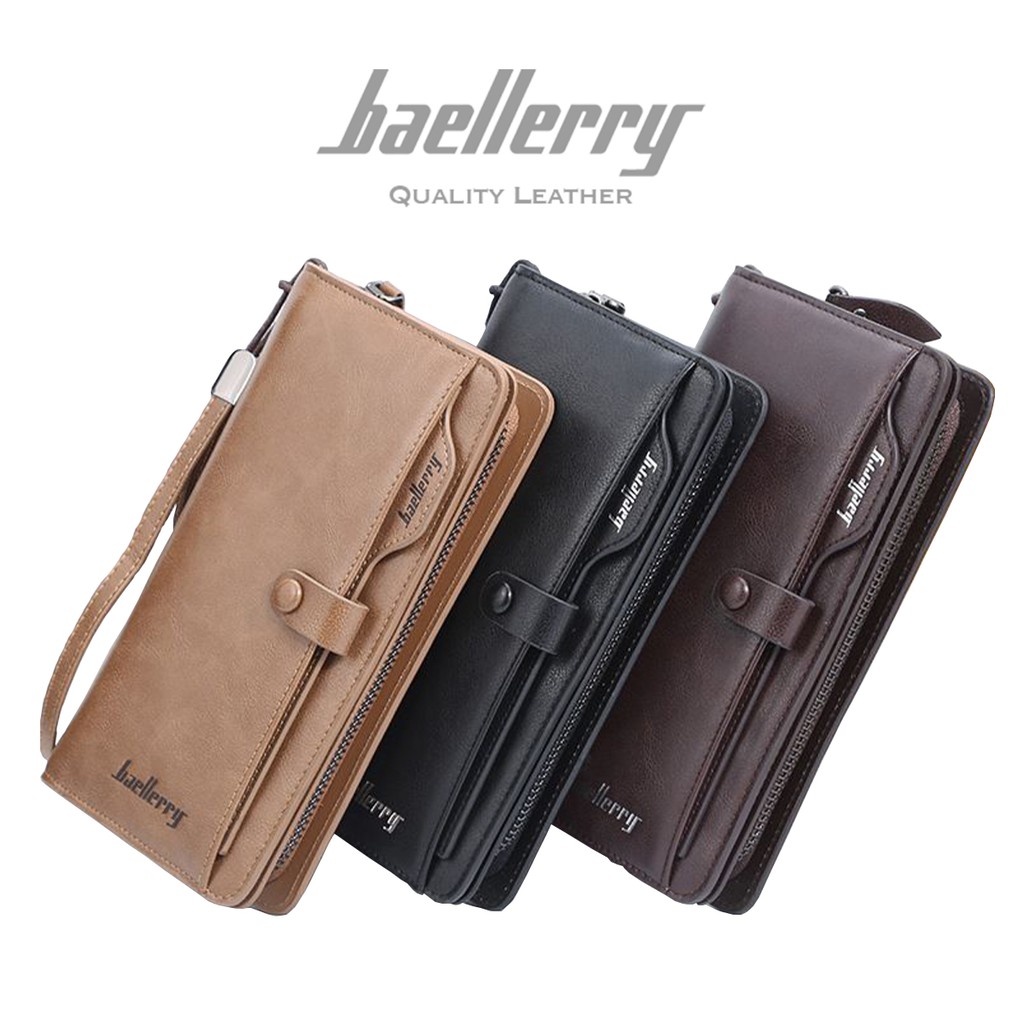 BAELLERRY S6703 Dompet Pria Panjang Bahan Kulit PU Leather Premium WATCHKITE WKOS