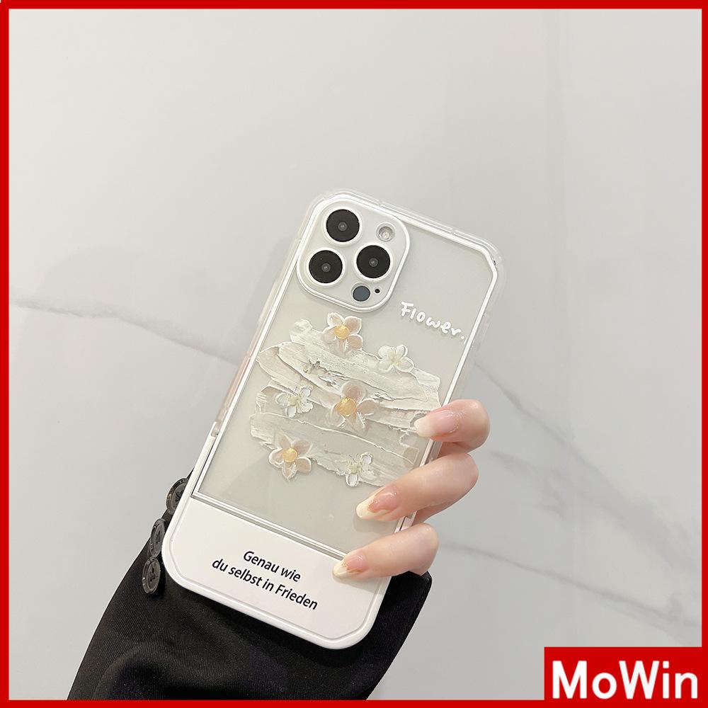 iPhone Case Acrylic Invisible Folding Stand Silicone Soft Case Airbag Shockproof Cover Camera Flower Compatible For iPhone 11 Pro Max 13 Pro Max 12 Pro Max 7Plus xr XS Max