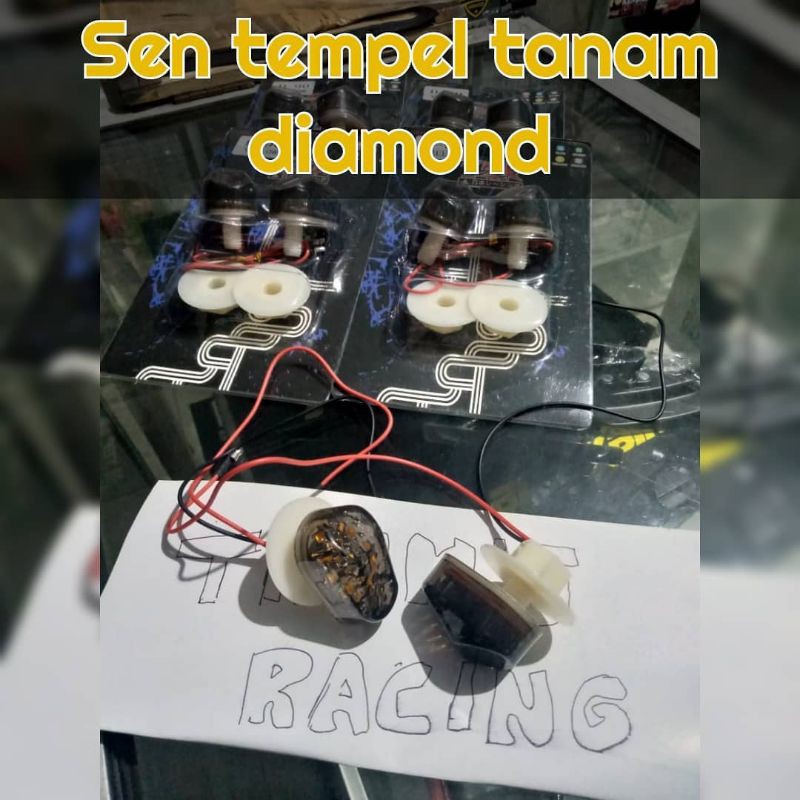 Sen tempel diamond fairing kecil LED bukan wr3 tst gma