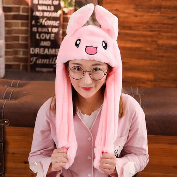 TOPI KELINCI BERGERAK MAGIC BUNNY RABBIT HAT JENNIE BLACKPINK KPOP ROSE NAYEON MURAH