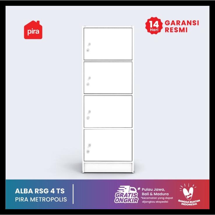 

BEST SELLER !!! PIRA METROPOLIS - ALBA RSG 4 TS LEMARI SUSUN / BUFET TERLARIS