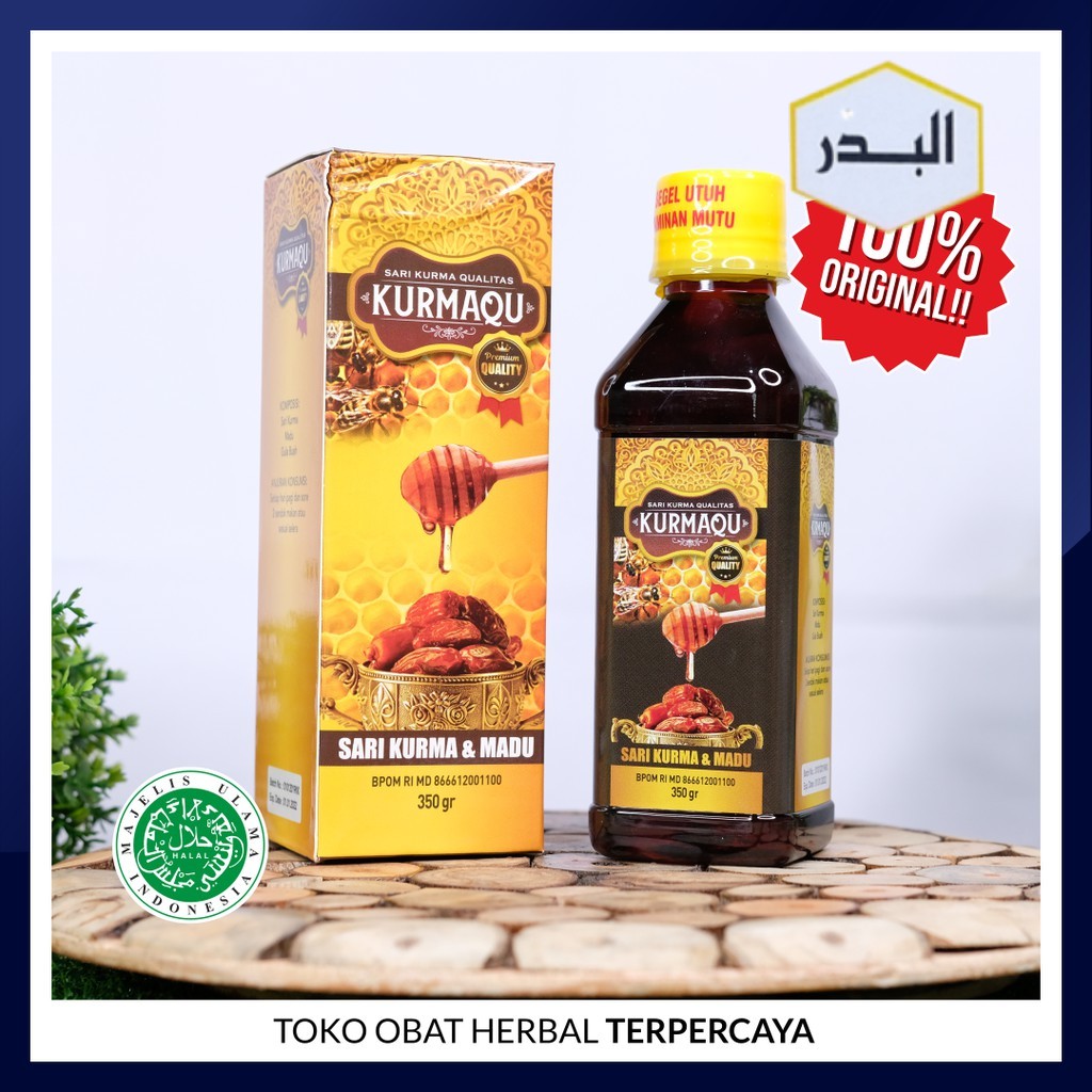 

KURMAQU - Sari Kurma Asli Suplemen Tubuh dari Kurma Madu & Gula Buah Asli 100%