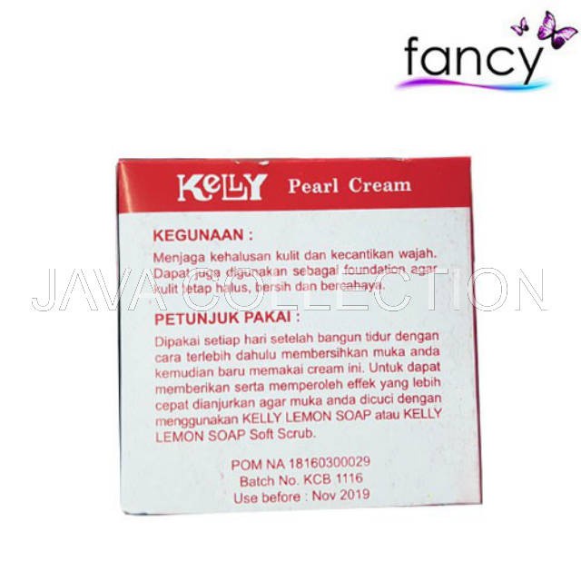 Kelly Pearl Cream 15gr (Kemasan besar) / 5gr (Kemasan Kecil)