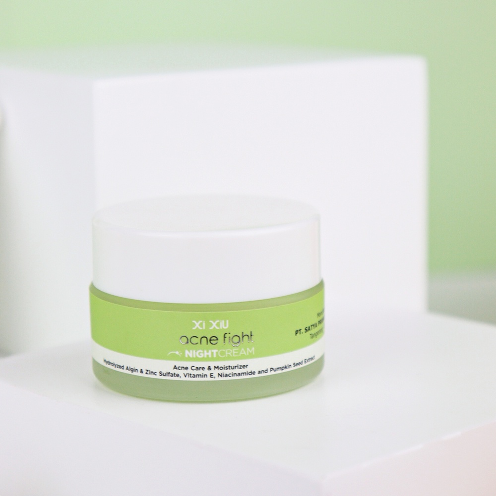 (Termurah) Xi XiU ACNE FIGHT NIGHT CREAM