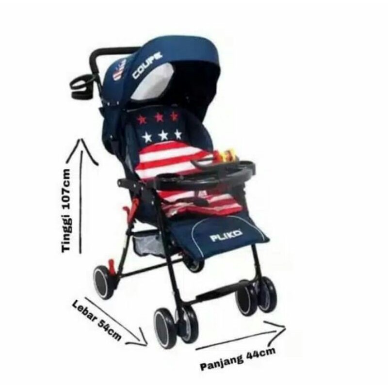 Stroller Pliko Coupe 208 / Kereta Dorong Bayi Pliko