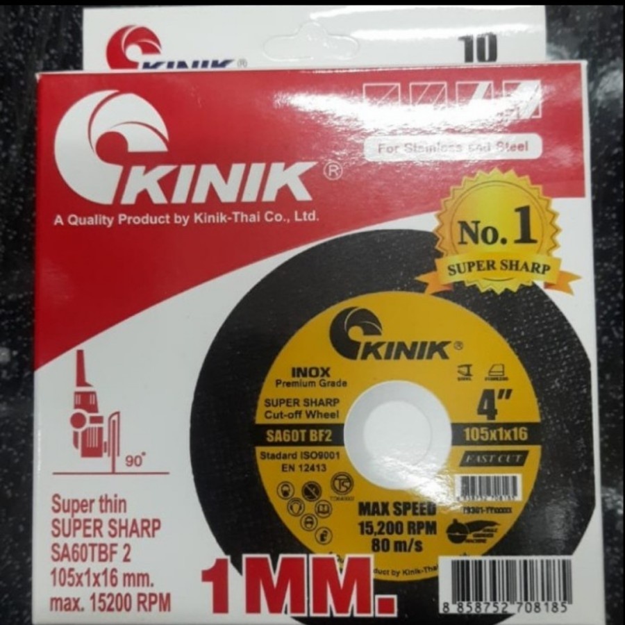 1set 10pcs Batu Gerinda Potong 4 x 1 KINIK Premium Cutting wheel