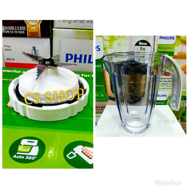 pisau set blender philips buat jus atau pisau dan gelas jus