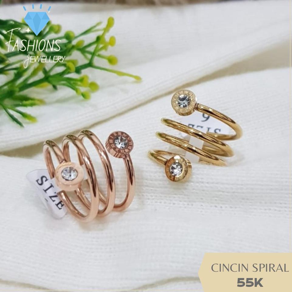 ➨ Cincin Titanium model Spiral ♫