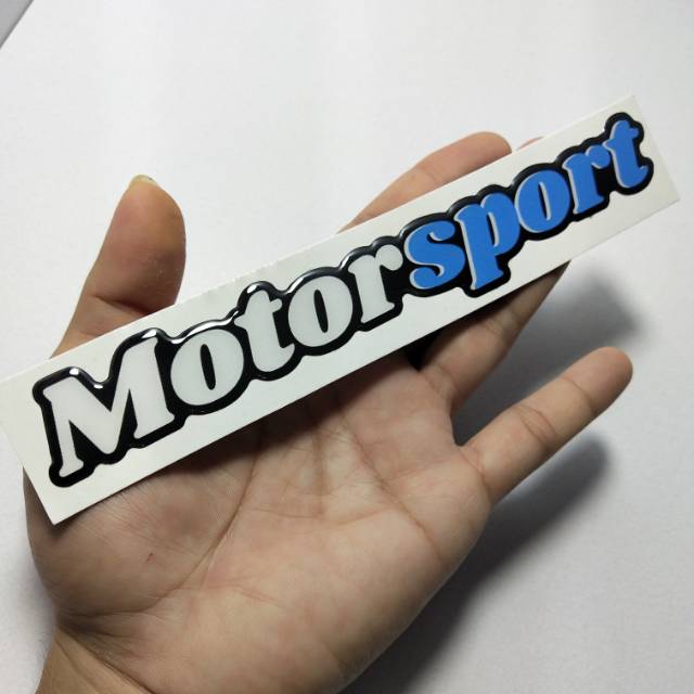 

Stiker motorsport biru