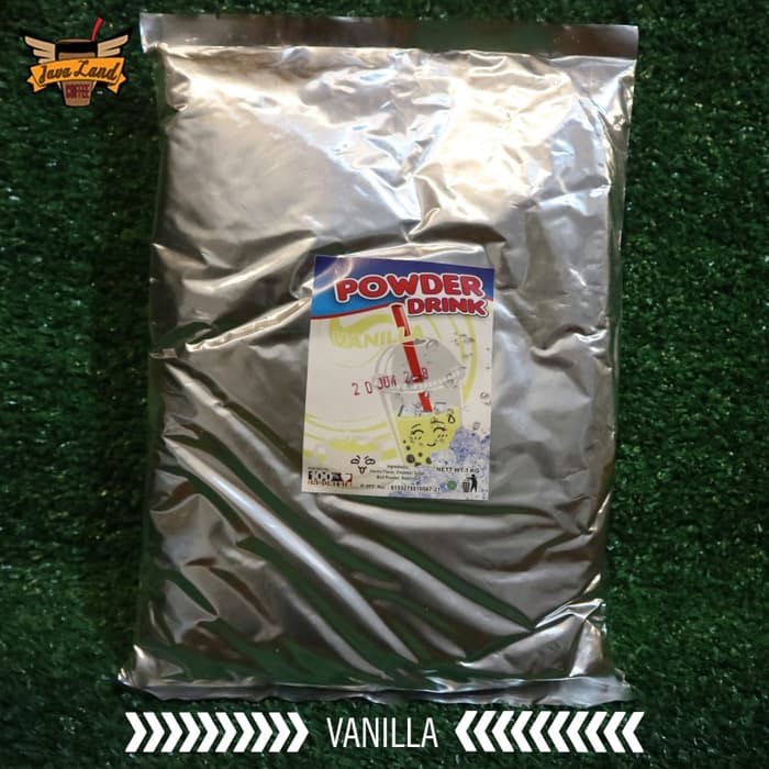 Javaland Bubuk Minuman Rasa Vanilla 1Kg - Regular Plain | Bubble Powder Drink Boba