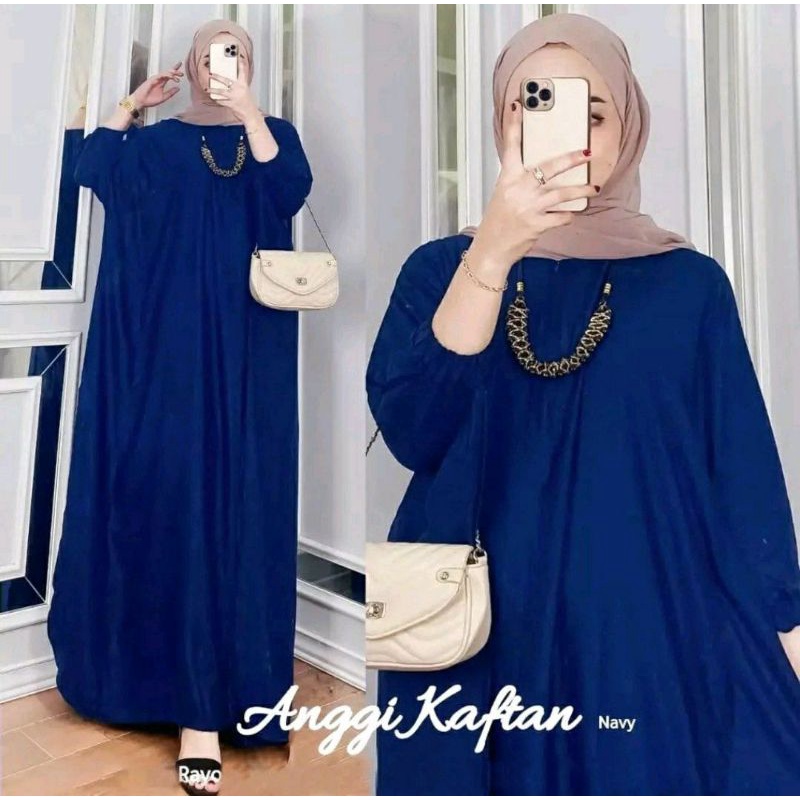 ANGGI KAFTAN - GAMIS KAFTAN JUMBO RAYON