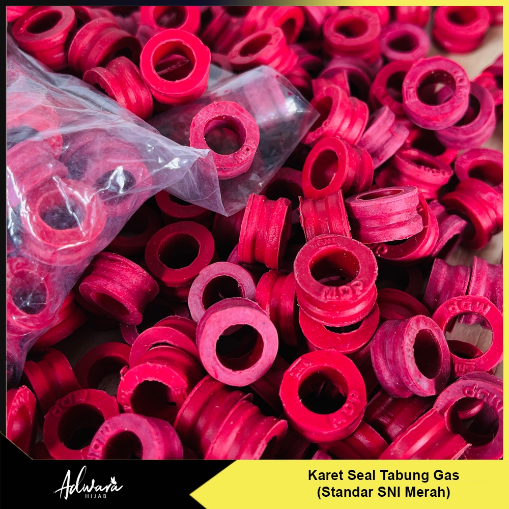 Karet Seal Tabung Gas LPG 3 Kg Standar SNI Warna Merah Anti Bocor