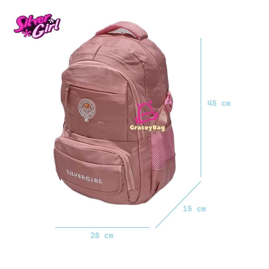 GB-70414E Tas Ransel Sekolah Anak Perempuan / Remaja Silvergirl