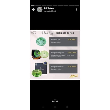 Bioglass vortex 15cm