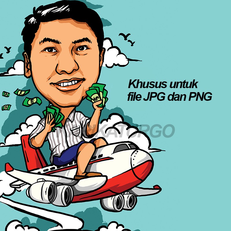 Jual Karikatur Wajah Lucu Dan Kocak Fullcolor Softfile Via Email