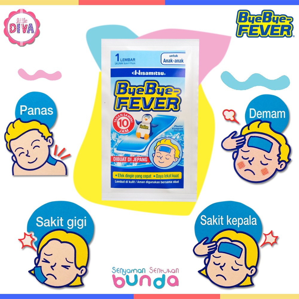 Ecer HANSAPLAST &amp; BYE BYE FEVER BAYI &amp; ANAK - Plester Kompres Penurun PANAS DEMAM Hansaplas ens