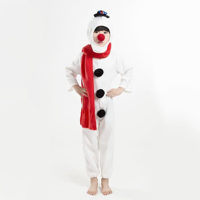 Kostum natal Snowman boy girl toddler anak balita christmas costum