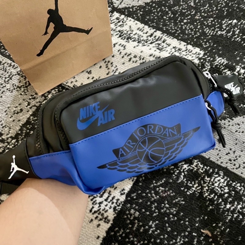 ((TERMURAH)) WAISTBAG AIR JORDAN WINGS / TAS PINGGANG AIR JORDAN WINGS / WAISTBAG KULIT / WAISTBAG AIR JORDAN KULIT / TAS PINGGANG KULIT / TAS PINGGANG PRIA