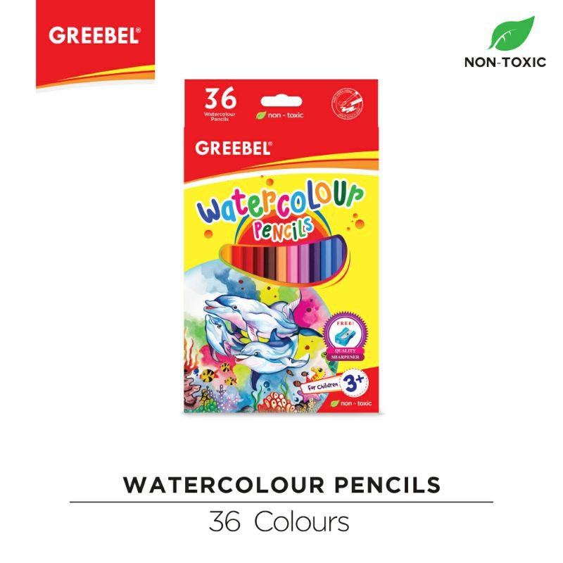 PENSIL WARNA WARNA CERAH BAHAN KUAT GREEBEL / GREEBEL 8036 Hexagonal