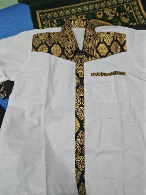 Bswart Batik Hrb026 Kenongo Hem Pendek Padi Pekalongan M L Xl Batik Pria Murah Modern Grosir