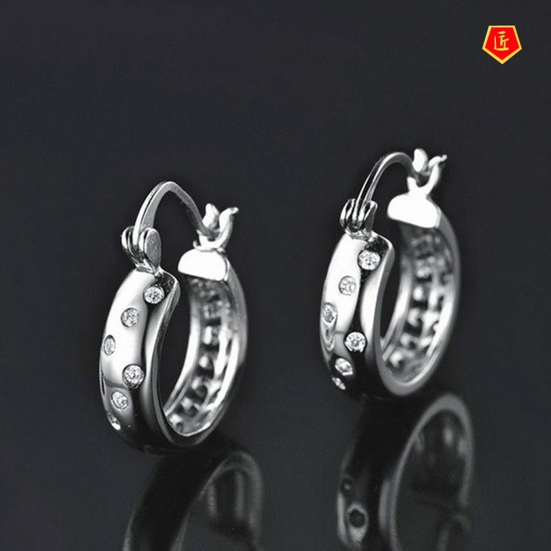 [Ready Stock]New Fashion Diamond 18K Gold Ear Clip