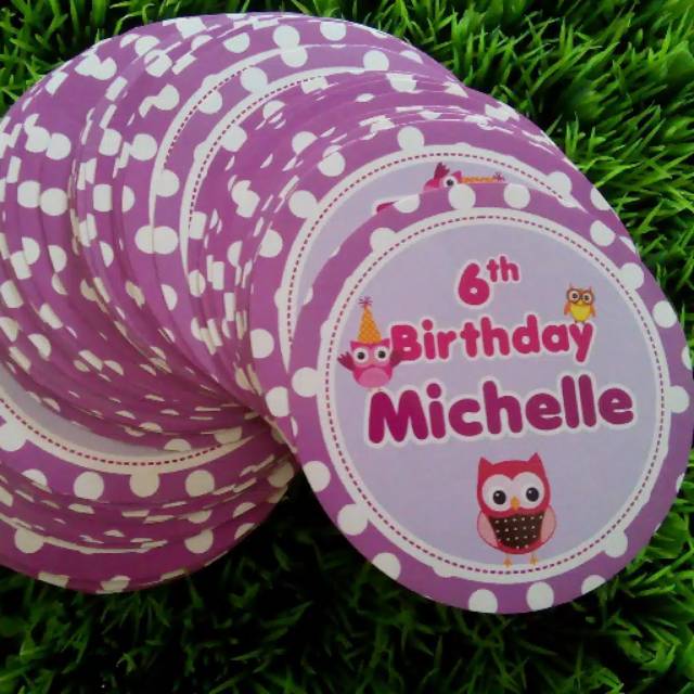 

Stiker bulat ulang tahun isi 70