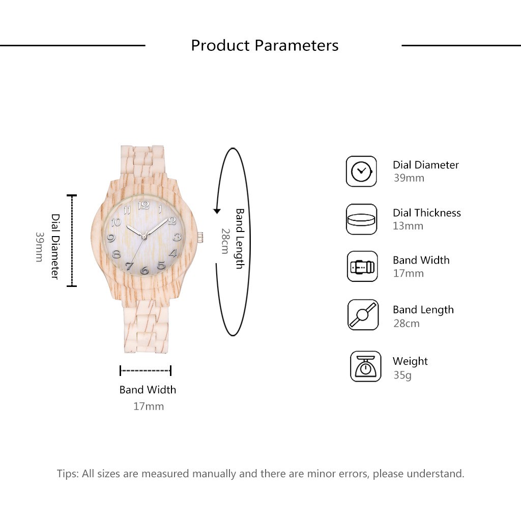 ✅COD Jam Tangan Wanita Motif Kayu Retro
