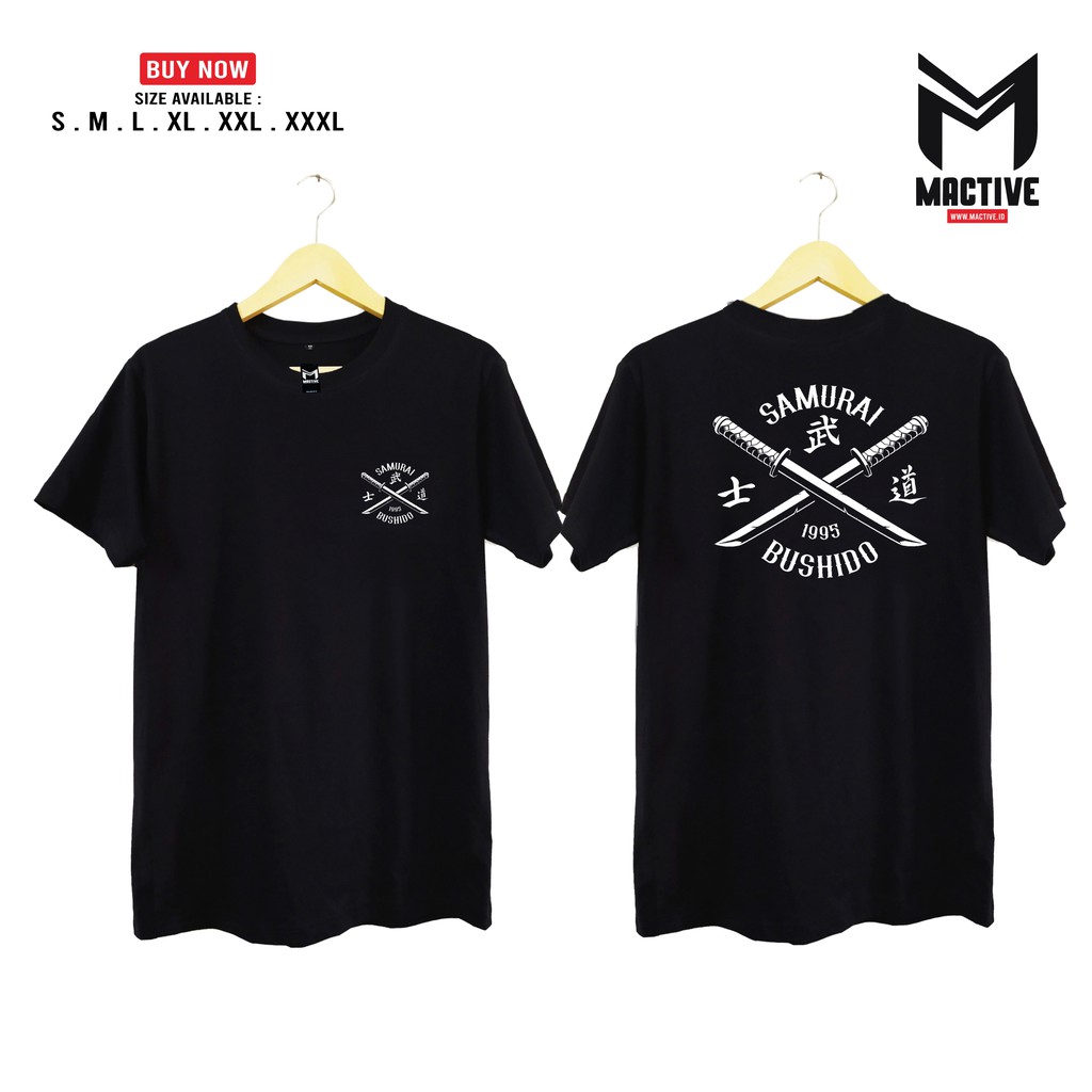 KAOS SAMURAI JAPAN JEPANG ATASAN PRIA DEWASA DAN ANAK COTTON COMBED 30 SABLON CUSTOM - MACTIVE