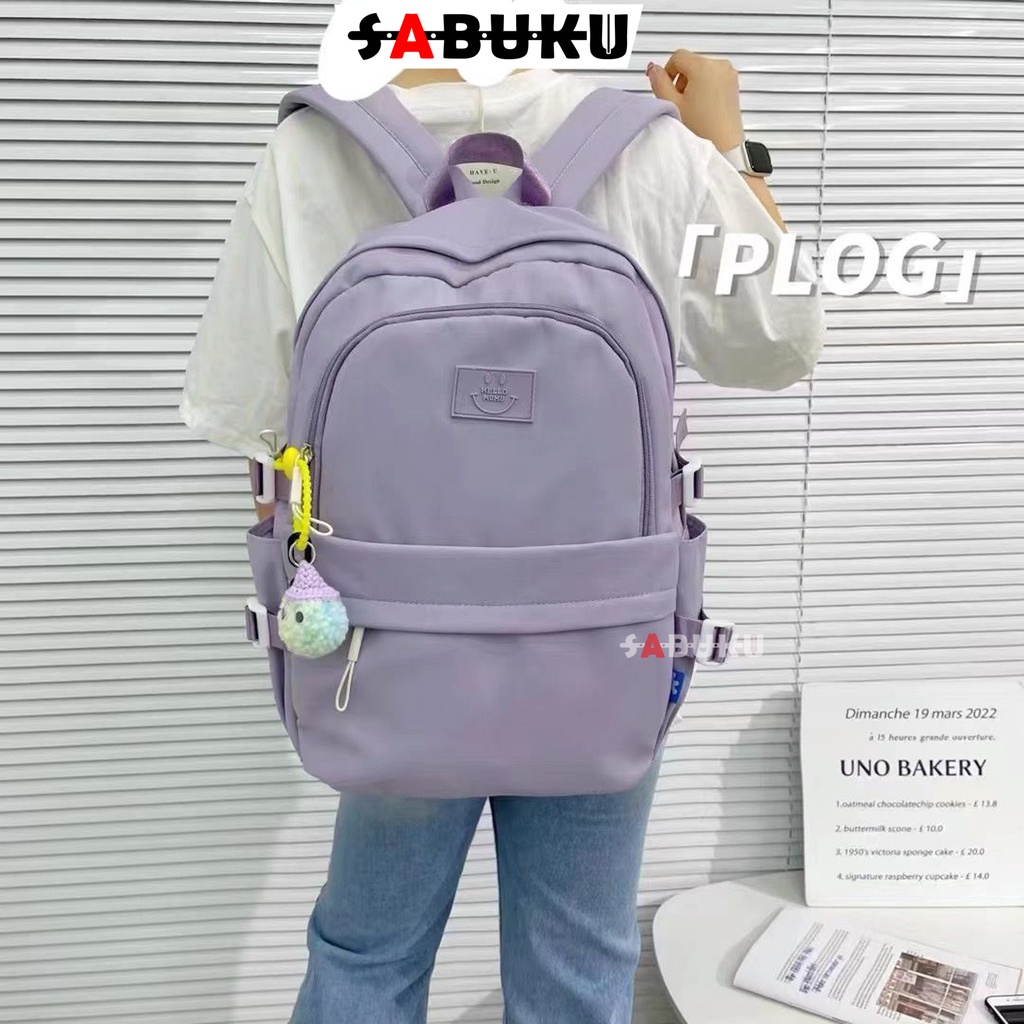 Tas Sekolah Anak Sekolah SD SMP SMA Tas Ransel Punggung Gendong pria Wanita Korea Style Tas Backpack Fashion Multifungsi -248