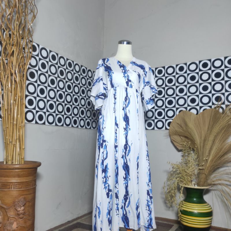 BESTSELLER DASTER KIMONO LENGAN LONCENG RAYON PREMIUM LD 120 PB 125 BUSUI FRIENDLY-Motif 35