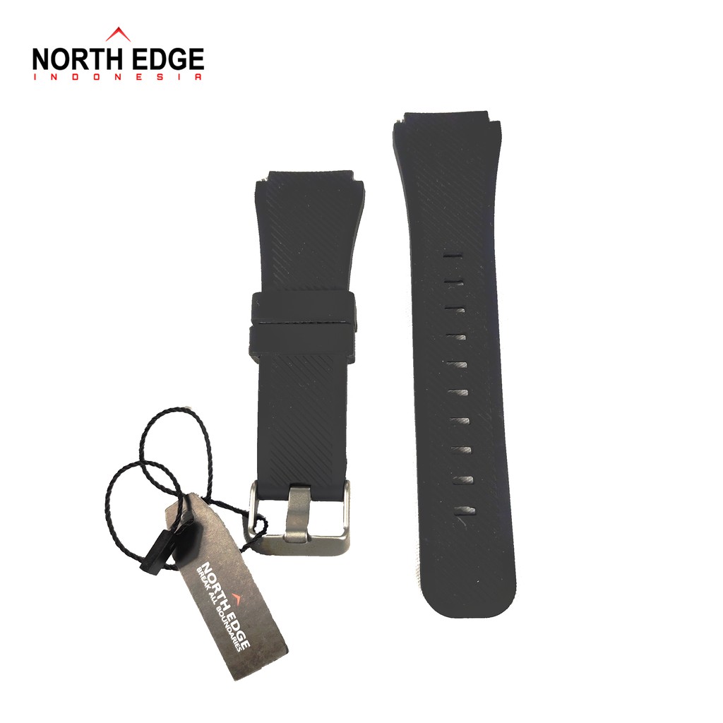 STRAP JAM TANGAN NORTHEDGE TYPE N-TOUCH BAHAN RUBBER BLACK