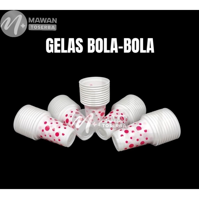 Jual Gelas Plastik Cup Bola Bola Gelas Plastik Polkadot Bola Putih Shopee Indonesia 9229