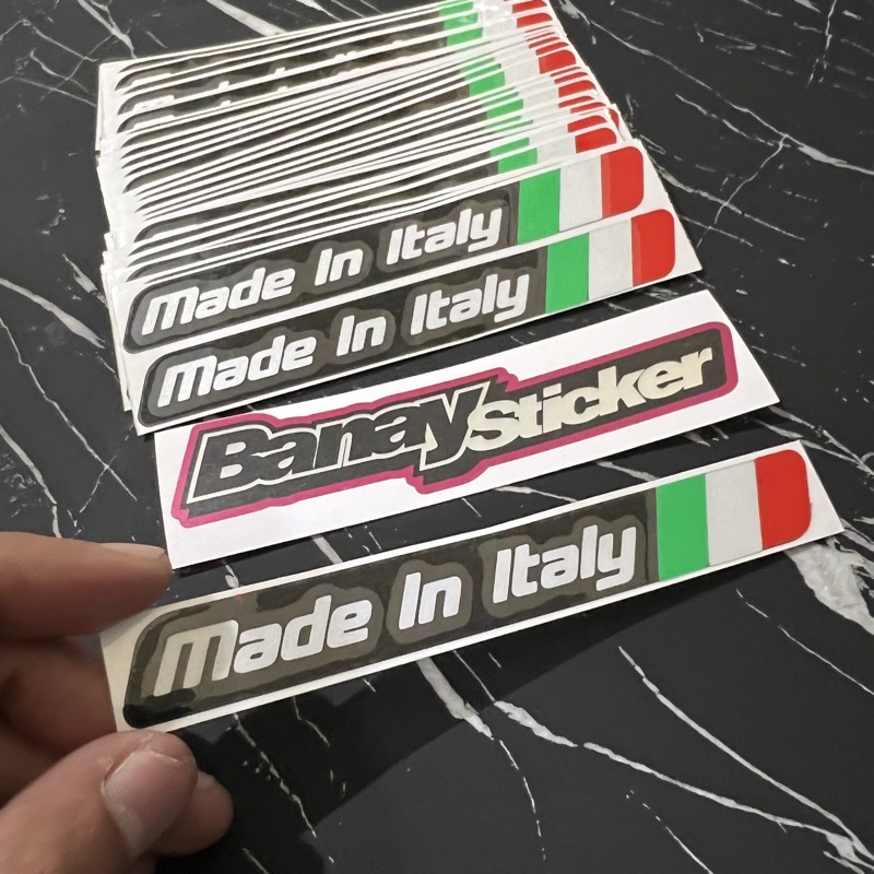 STICKER MADE IN ITALY TUMPUK CUTTING