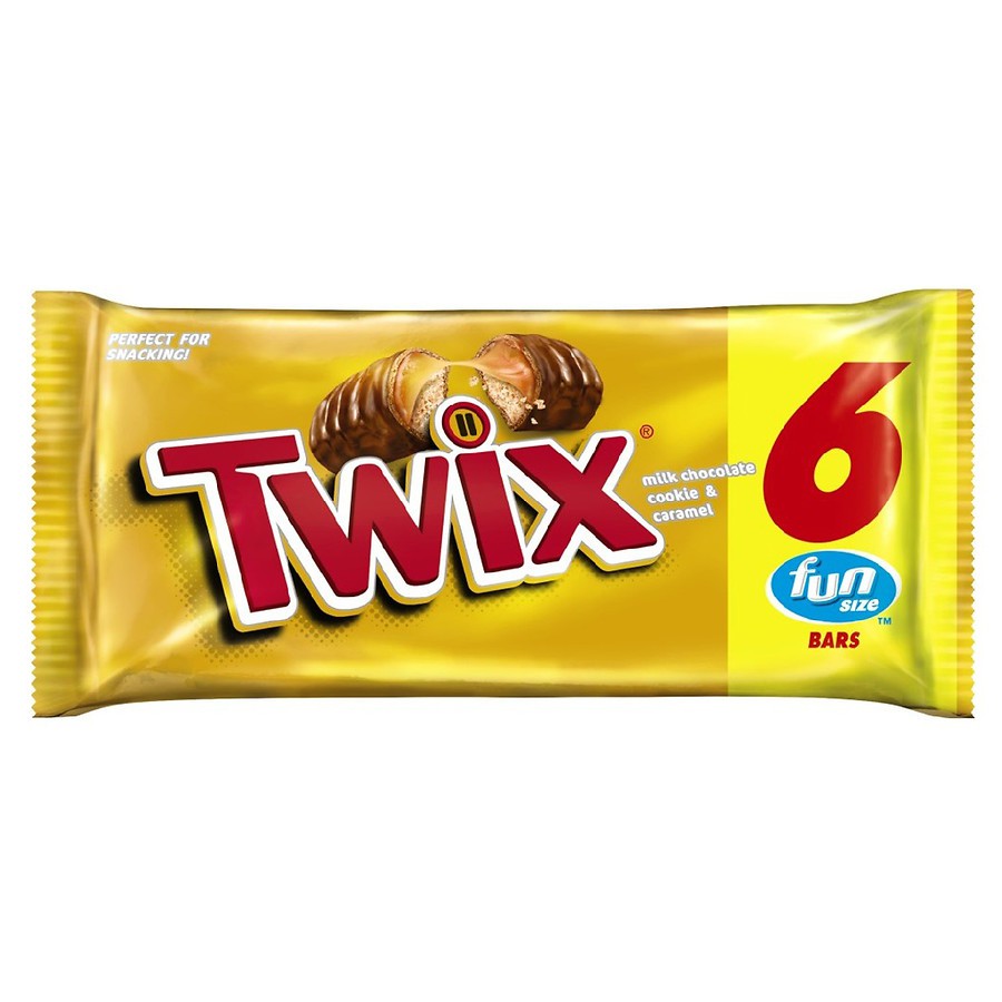 Coklat Twix Cookie Bars Caramel Milk Chocolate Isi 6 Funsize Terenak Shopee Indonesia