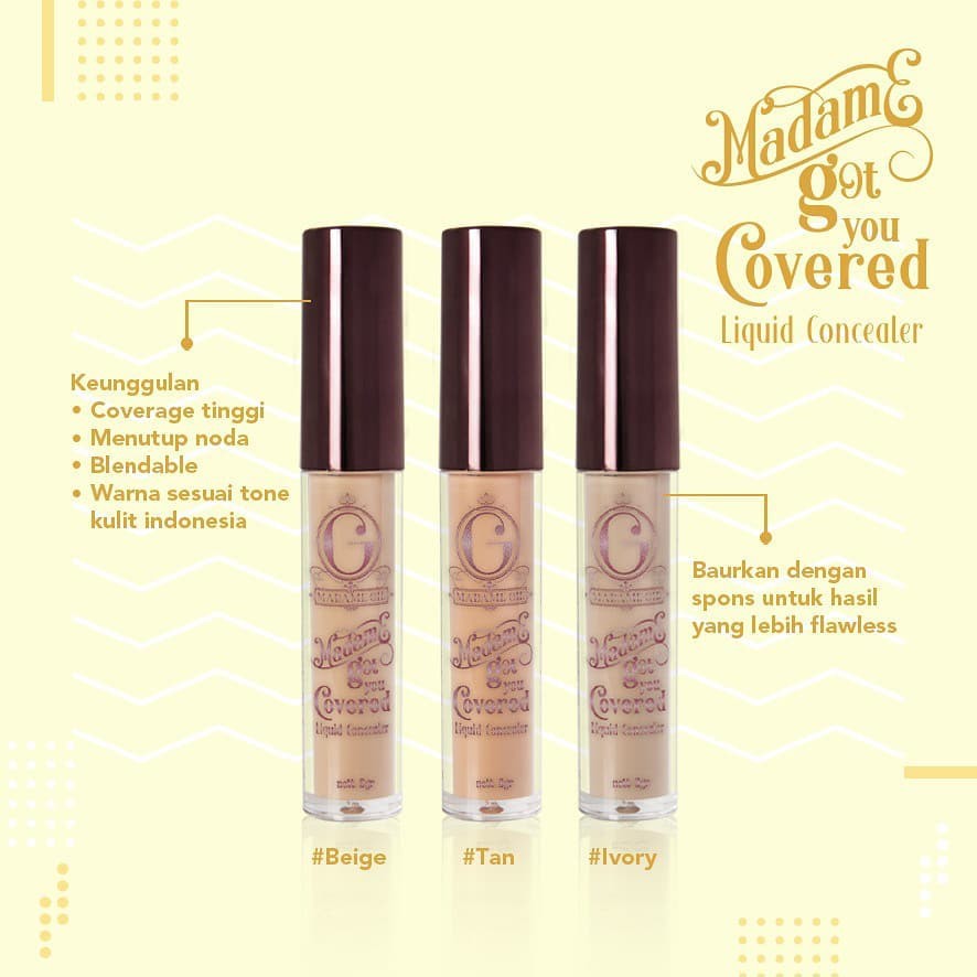 ✿ MADAME ✿ MADAME GIE LIQUID CONCEALER GOT YOU COVERED / CONCEALER MADAMEGIE