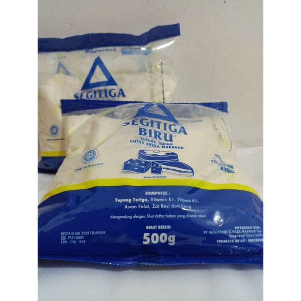 

Tepung Terigu Segitiga Biru 500gr Bogasari