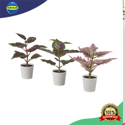 Bunga hias artifisial 1Set 3pcs Tanaman hias/Bunga Imitasi Jenis jelatang dicat ,6cm