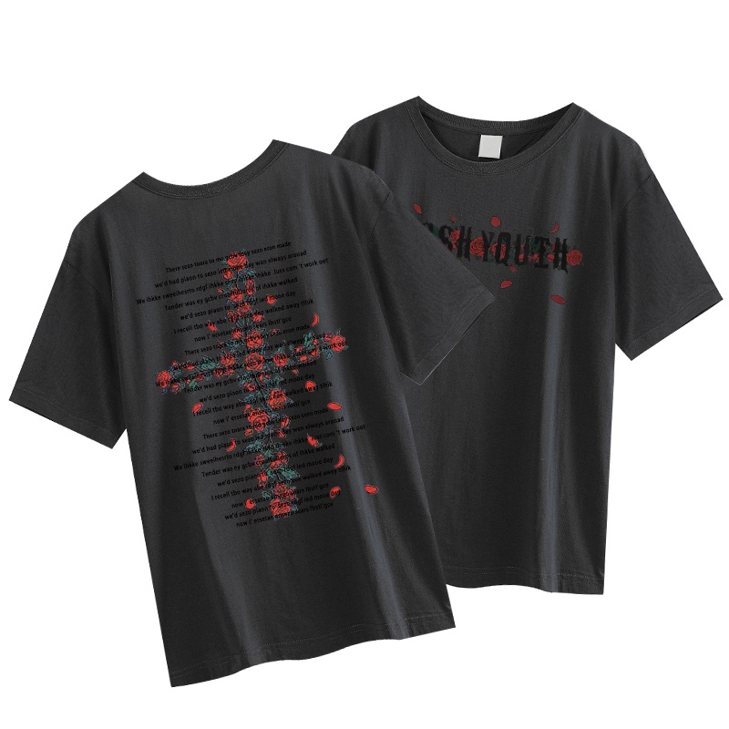 Korean Style baju atasan wanita /Printed T-shirt /baggy kaos atasan wanita/atasan warna putih/atasanatasan wanita