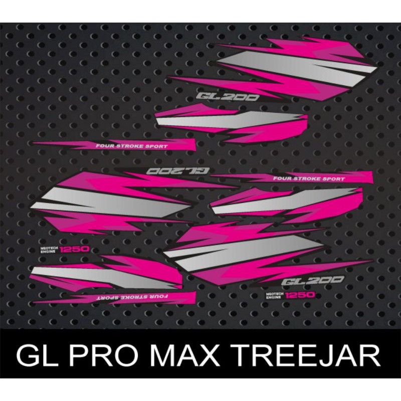 STIKER STRIPING DECAL VARIASI GL PRO / GL MAX TREEJAR