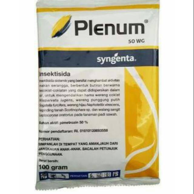 insektisida sistemik pembasmi wereng PLENUM 50 WG 100gram dari SYNGENTA